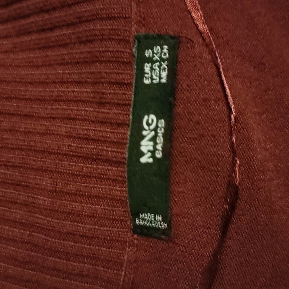 Mng Basics Open Cardigan Size X Small Red - image 2